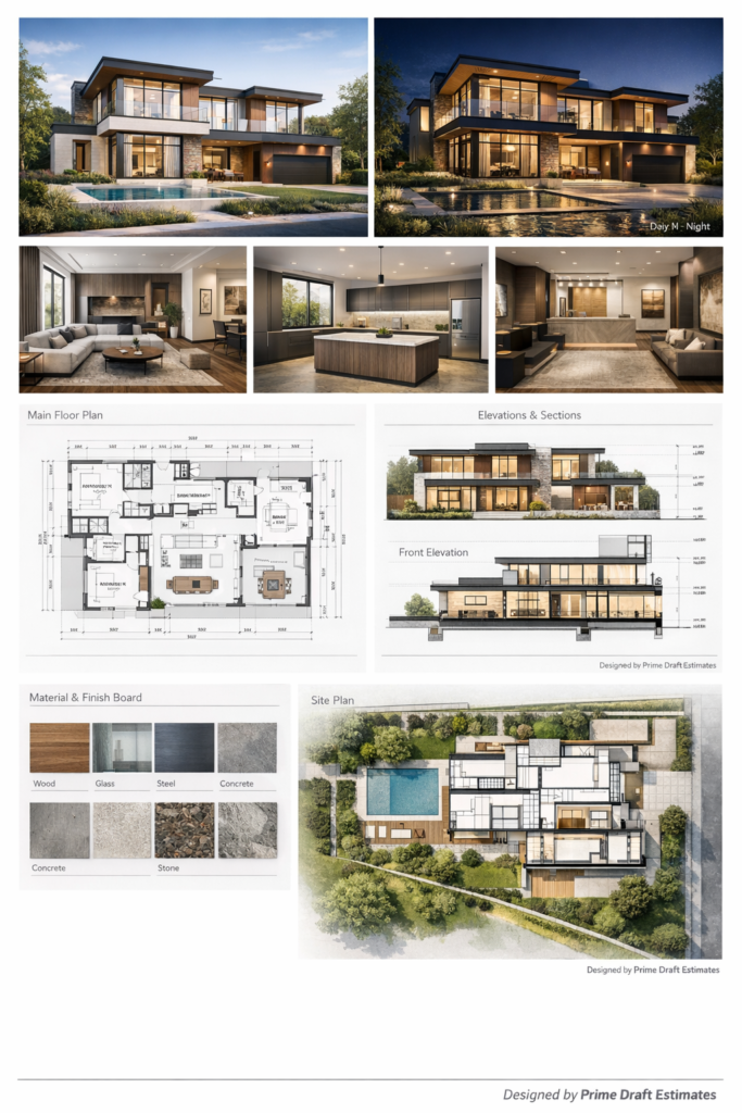 Prime Draft Architectural Design Portfolio for Construction Projects