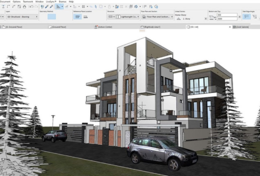 Archicad software for architectural design and building modeling