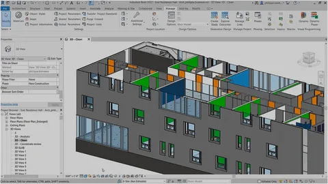 AutoCAD interior design software showcasing detailed 2D and 3D floor plans for residential and commercial spaces.