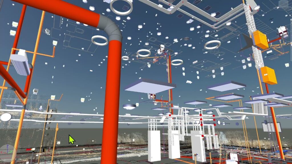 "Electrical Design blueprint showing layout for residential power distribution with accurate load calculations."